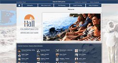 Desktop Screenshot of hallfuneralhomes.com